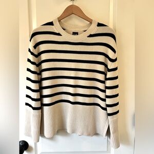 GAP CashSoft crew neck stripe sweater